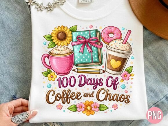 100 Days of Coffee and Chaos Book PNG