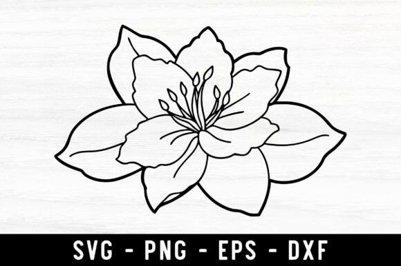 Elevate Your Creative Projects with the Azalea Flower Silhouette SVG