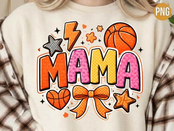 Integrating the Gameday Basketball Mama Sports Bow PNG into Your Creative Workflow