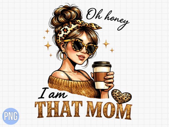 Leopard Oh Honey I Am That Mom PNG