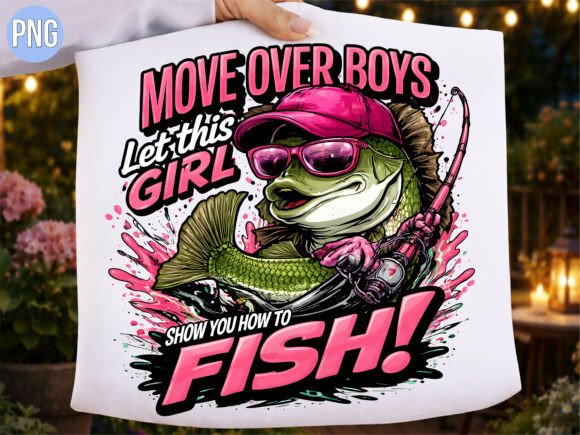 Move Over Boys Let This Girl Fish PNG: A Guide for Creators