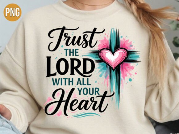 Trust the Lord All Heart Christian SHIRT: Elevating Faith-Based Apparel with Premium Digital Design